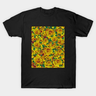 Yellow & Red Hybrid Roses T-Shirt